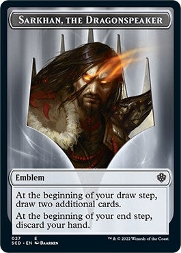 Emblem - Sarkhan the Dragonspeaker Double-sided Token (0) [SCD] - MTG Single