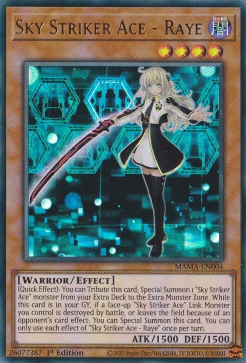 Sky Striker Ace - Raye (4) (MAMA) - YuGiOh Single