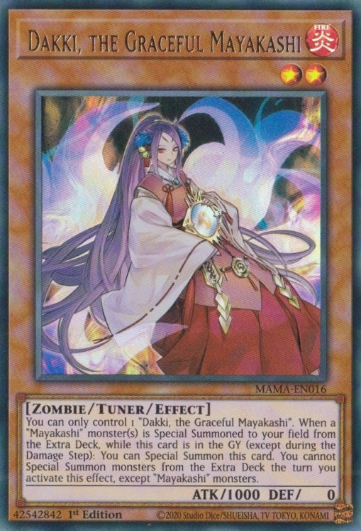 Dakki the Graceful Mayakashi (16) (MAMA) - YuGiOh Single