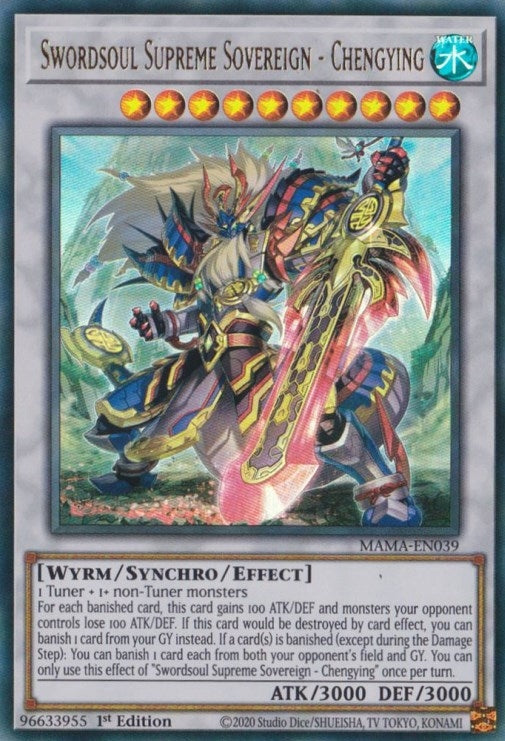 Swordsoul Supreme Sovereign - Chengying (39) (MAMA) - YuGiOh Single