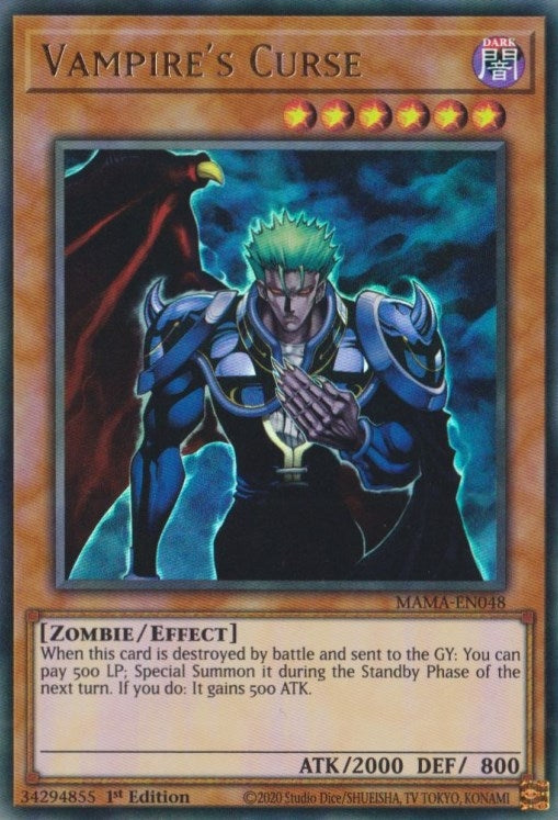 Vampire’s Curse (48) (MAMA) - YuGiOh Single
