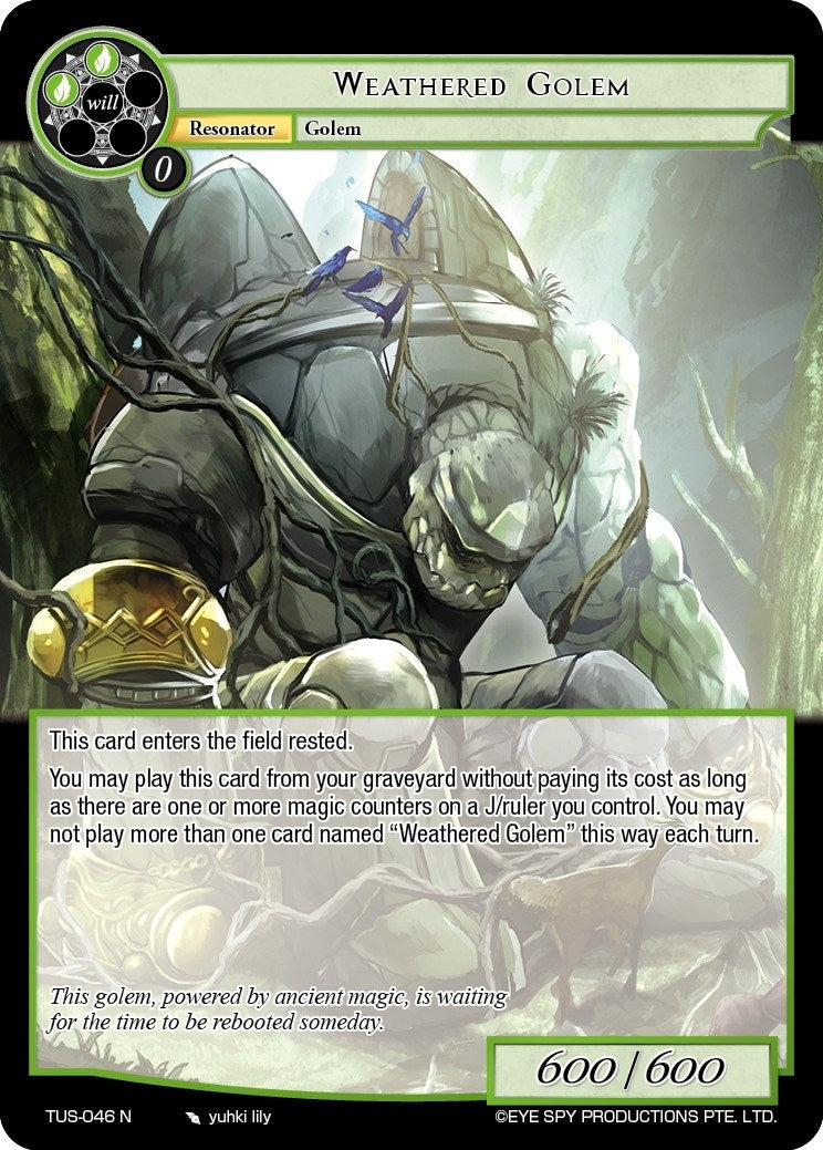 Weathered Golem (46) [TUS] - Force of Will Single