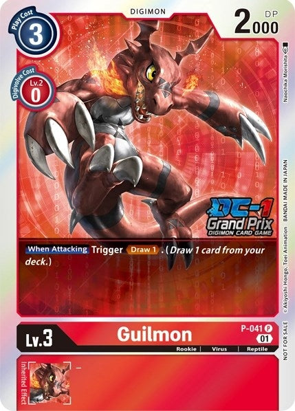 Guilmon (DC-1 2022 Stamped) (41) [D-PR] - Digimon Card Game Single