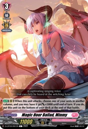 Magic Hour Ballad Minmy (3061) [D-LBT03] - Cardfight Vanguard Single