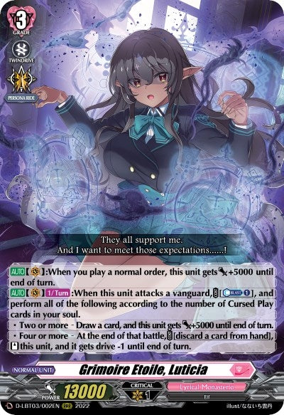 Grimoire Etoile Luticia (3002) [D-LBT03] - Cardfight Vanguard Single