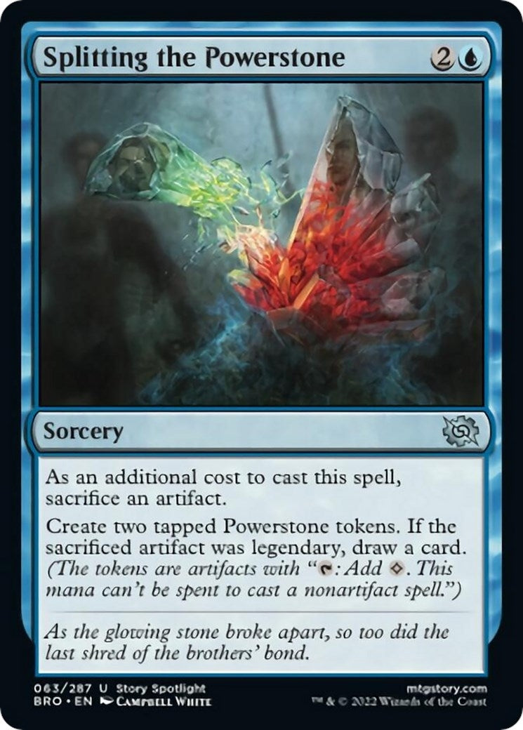 Splitting the Powerstone (63) [BRO] - MTG Single