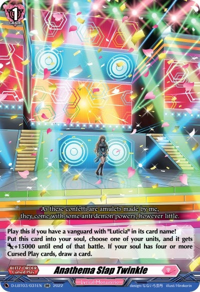 Anathema Slap Twinkle (3031) [D-LBT03] - Cardfight Vanguard Single