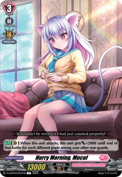 Hurry Morning Mucul (3057) [D-LBT03] - Cardfight Vanguard Single