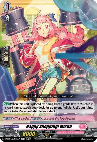 Happy Shopping! Michu (3085) [D-LBT03] - Cardfight Vanguard Single