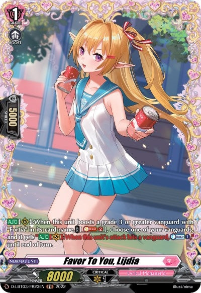 Favor To You Lijdia (FR) (323) [D-LBT03] - Cardfight Vanguard Single