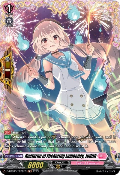 Nocturne of Flickering Lambency Judith (FR) (328) [D-LBT03] - Cardfight Vanguard Single