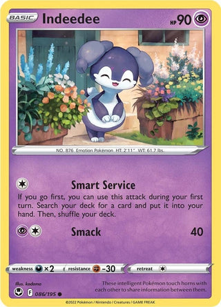 Image for Indeedee (086/195) (SWSH12: Silver Tempest) - Pokemon