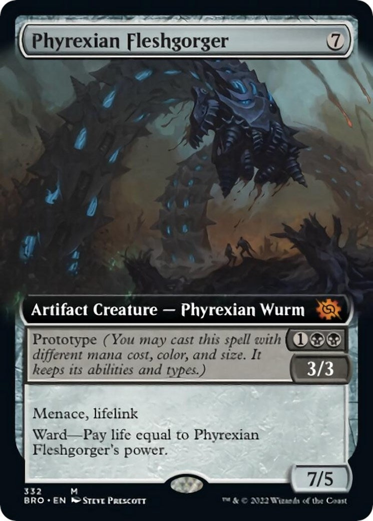 Phyrexian Fleshgorger (Extended Art) (332) [BRO] - MTG Single
