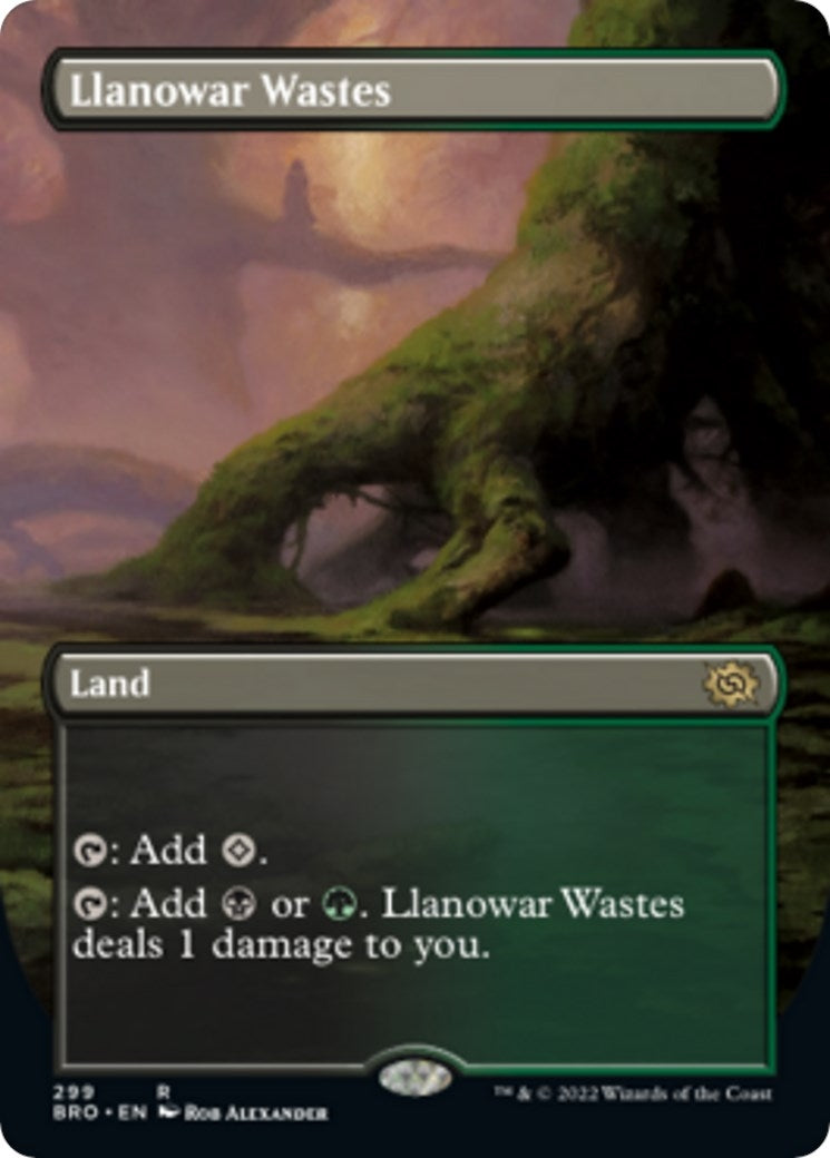 Llanowar Wastes (Borderless) (299) [BRO] - MTG Single