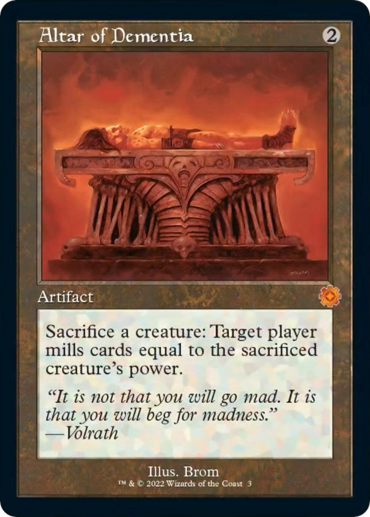 Altar of Dementia (3) [BRR] - MTG Single