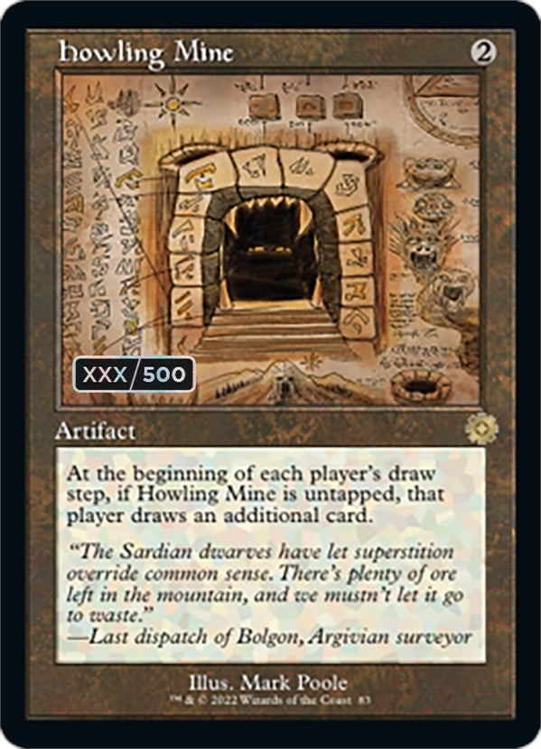 Howling Mine (Schematic) (Serial Numbered) (83) [BRR] - MTG Single