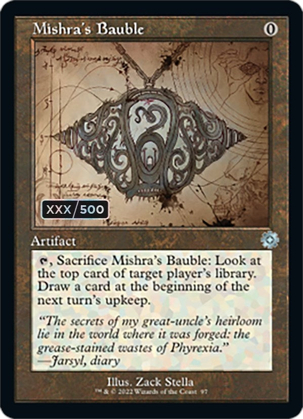 Mishra’s Bauble (Schematic) (Serial Numbered) (97) [BRR] - MTG Single