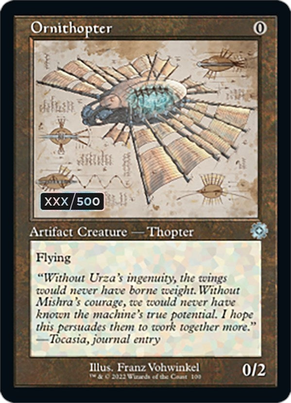 Ornithopter (Schematic) (Serial Numbered) (100) [BRR] - MTG Single