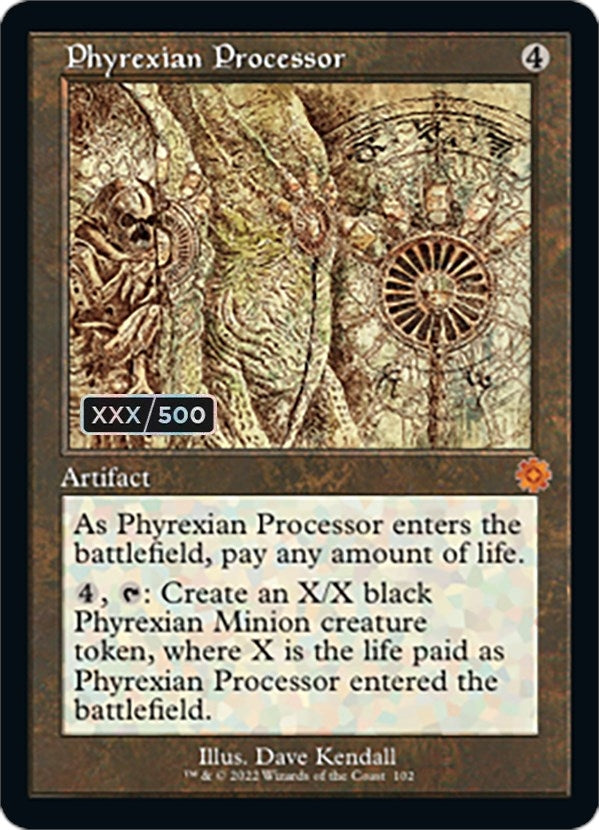 Phyrexian Processor (Schematic) (Serial Numbered) (102) [BRR] - MTG Single