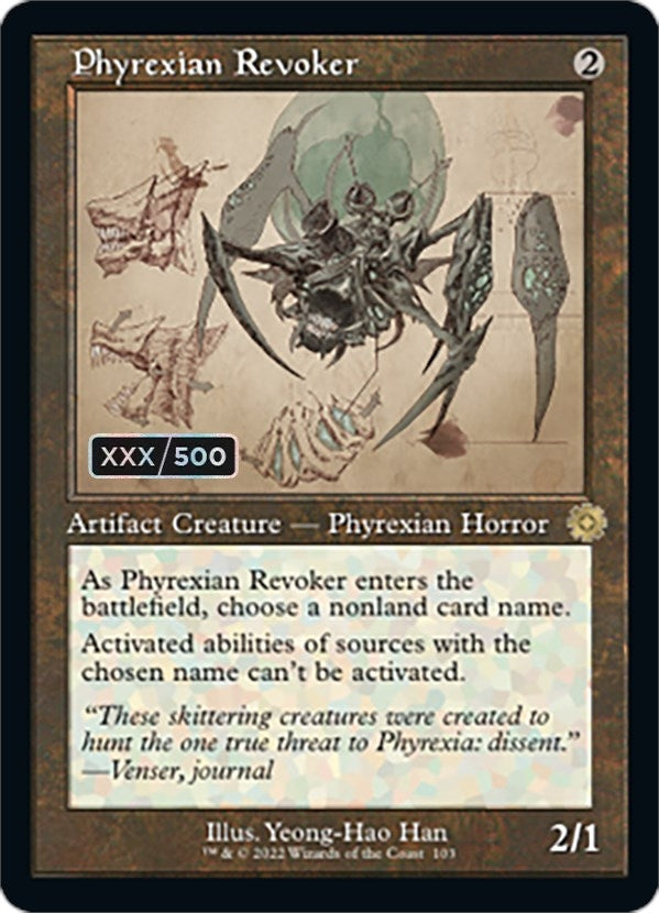 Phyrexian Revoker (Schematic) (Serial Numbered) (103) [BRR] - MTG Single