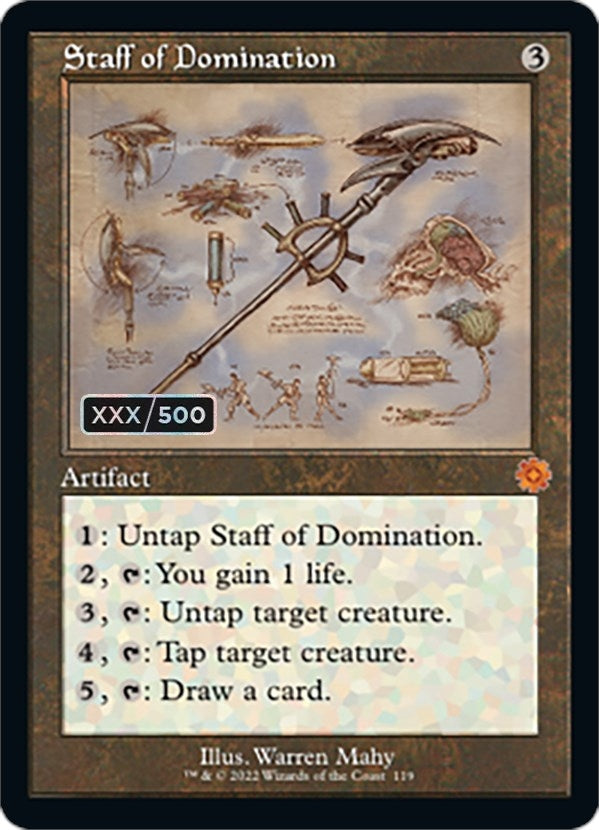 Staff of Domination (Schematic) (Serial Numbered) (119) [BRR] - MTG Single