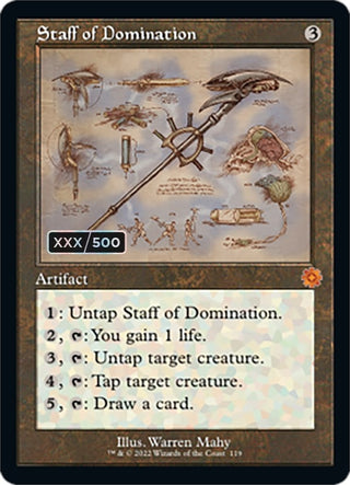 Staff of Domination (Schematic) (Serial Numbered) (119) [BRR] - MTG Single