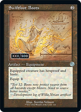 Swiftfoot Boots (Schematic) (Serial Numbered) (121) [BRR] - MTG Single