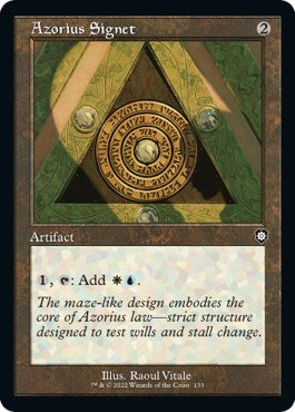 Image for Azorius Signet (Retro Frame) (133) (The Brothers' War) - Magic: The Gathering