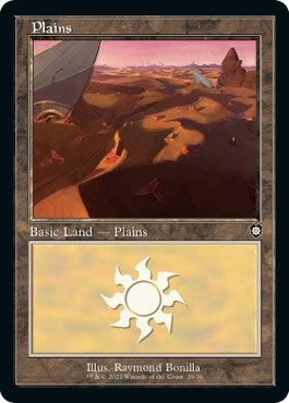 Plains (29) (Retro Frame) (29) [BRC] - MTG Single