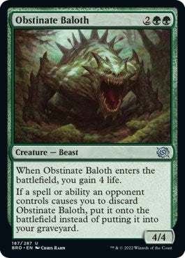 Obstinate Baloth (187) [BRO] - MTG Single