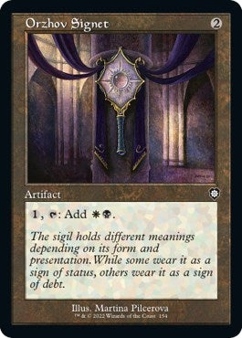 Orzhov Signet (Retro Frame) (154) [BRC] - MTG Single