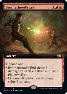 Brotherhood’s End (Extended Art) (335) [BRO] - MTG Single