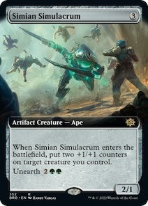 Simian Simulacrum (Extended Art) (352) [BRO] - MTG Single