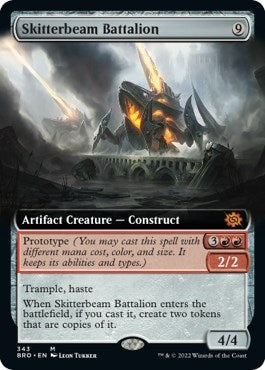 Skitterbeam Battalion (Extended Art) (343) [BRO] - MTG Single