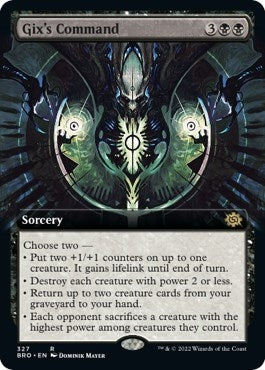 Gix’s Command (Extended Art) (327) [BRO] - MTG Single