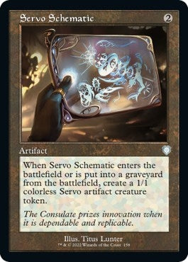 Servo Schematic (Retro Frame) (158) [BRC] - MTG Single