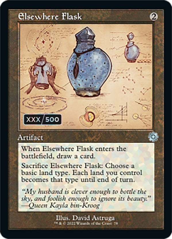 Elsewhere Flask (Schematic) (Serial Numbered) (78) [BRR] - MTG Single