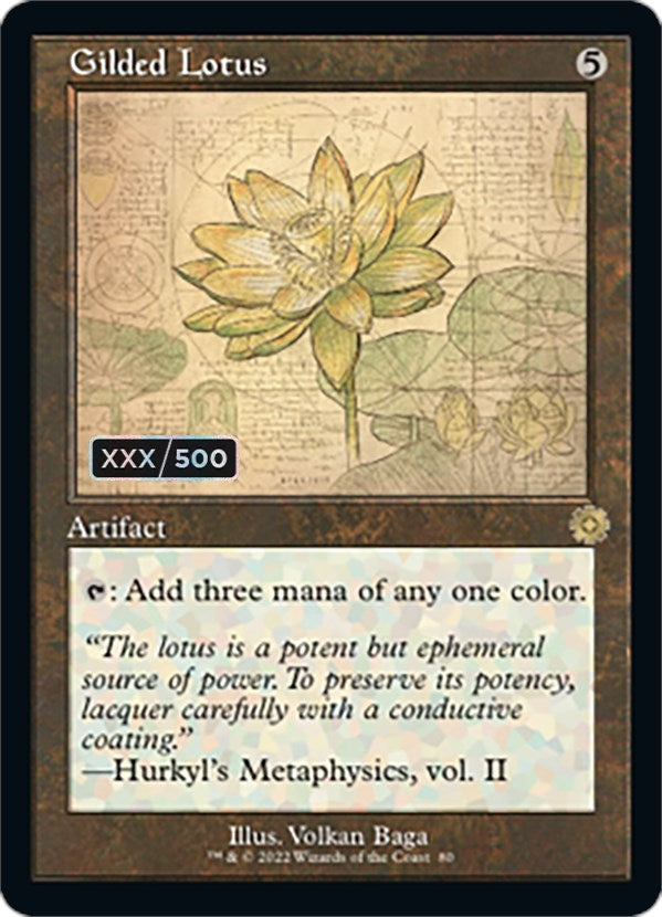 Gilded Lotus (Schematic) (Serial Numbered) (80) [BRR] - MTG Single
