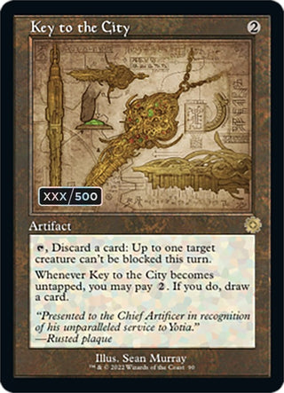 Key to the City (Schematic) (Serial Numbered) (90) [BRR] - MTG Single