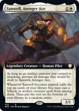 Sanwell Avenger Ace (Extended Art) (52) [BRC] - MTG Single