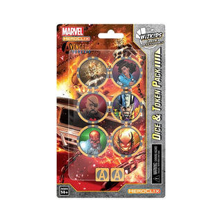 Avengers Forever Ghost Rider Dice & Token Pack [AVFR] - Heroclix Sealed