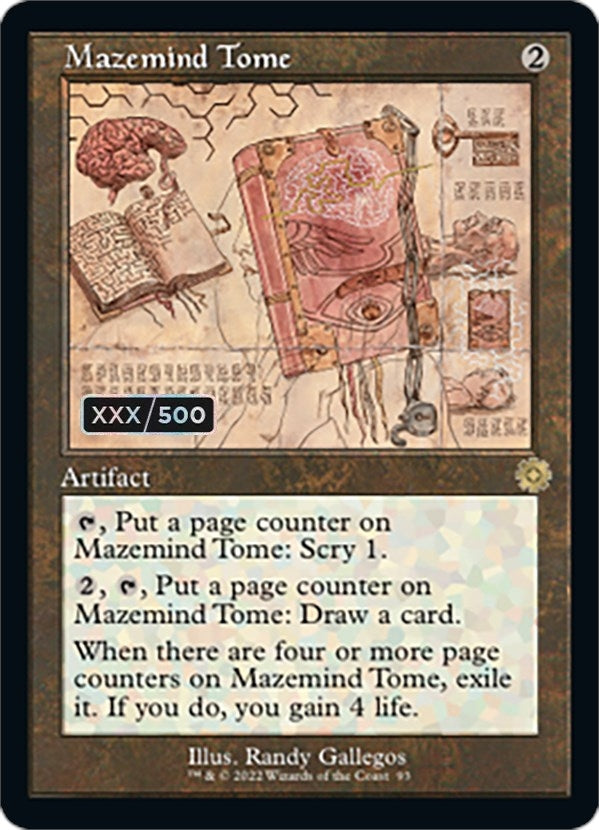 Mazemind Tome (Schematic) (Serial Numbered) (93) [BRR] - MTG Single