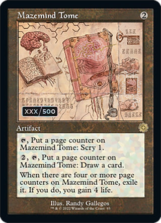 Mazemind Tome (Schematic) (Serial Numbered) (93) [BRR] - MTG Single