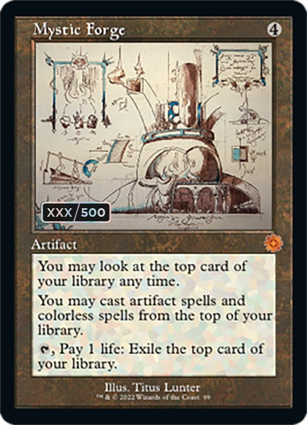 Mystic Forge (Schematic) (Serial Numbered) (99) [BRR] - MTG Single