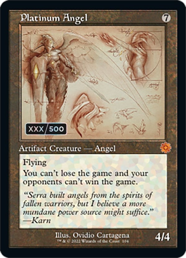 Platinum Angel (Schematic) (Serial Numbered) (104) [BRR] - MTG Single