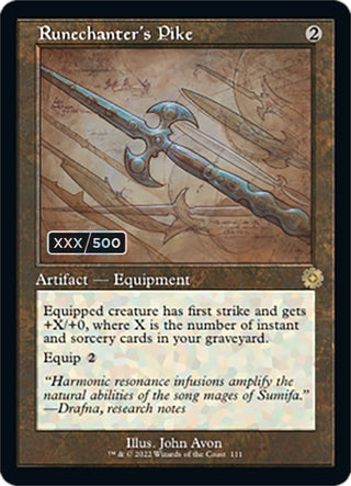 Runechanter’s Pike (Schematic) (Serial Numbered) (111) [BRR] - MTG Single