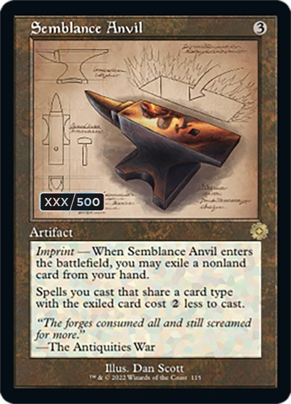 Semblance Anvil (Schematic) (Serial Numbered) (115) [BRR] - MTG Single