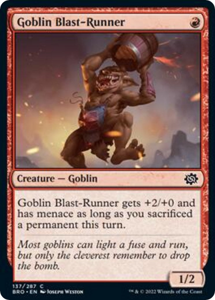 Goblin Blast-Runner (137) [BRO] - MTG Single