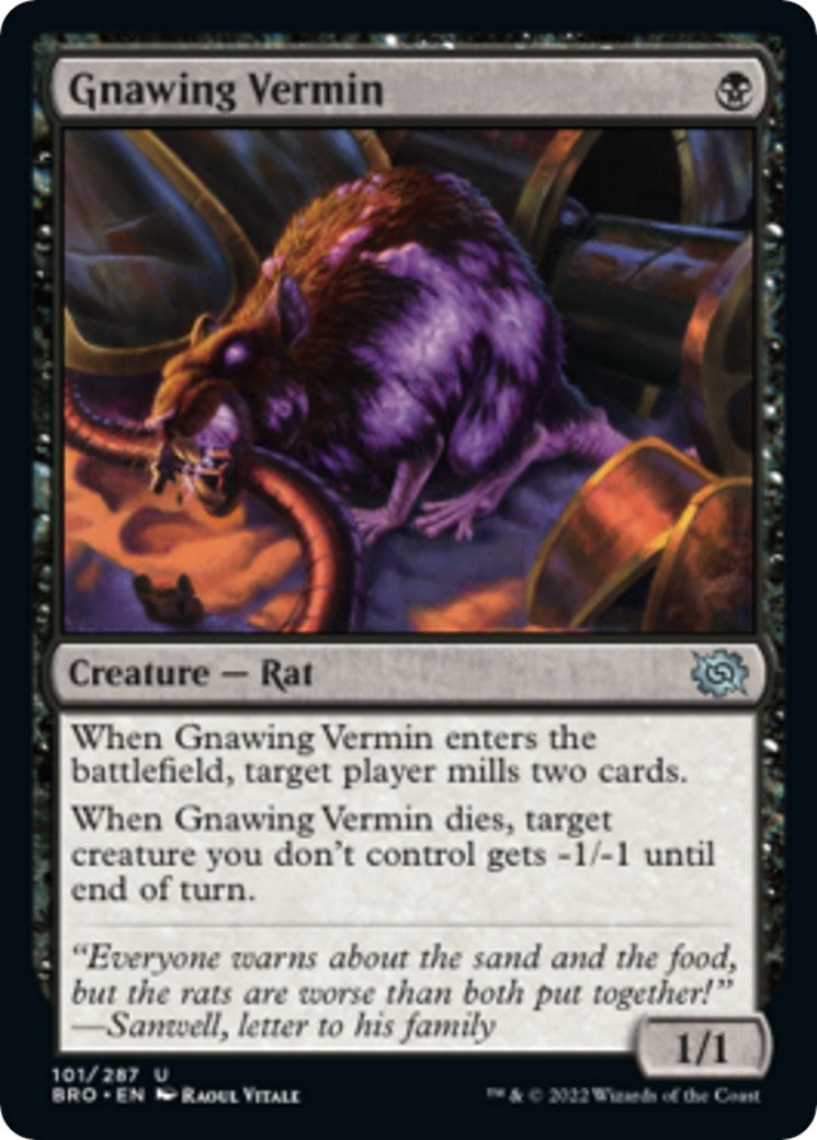 Gnawing Vermin (101) [BRO] - MTG Single