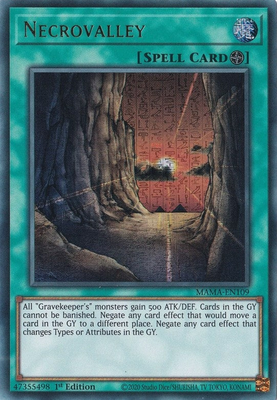 Necrovalley (Ultra Pharaoh’s Rare) (109) (MAMA) - YuGiOh Single